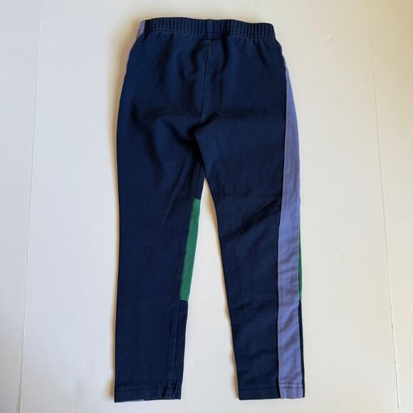 Hanna Andersson Colorblock Leggings Navy Girls 100cm US 4 - Picture 6 of 7